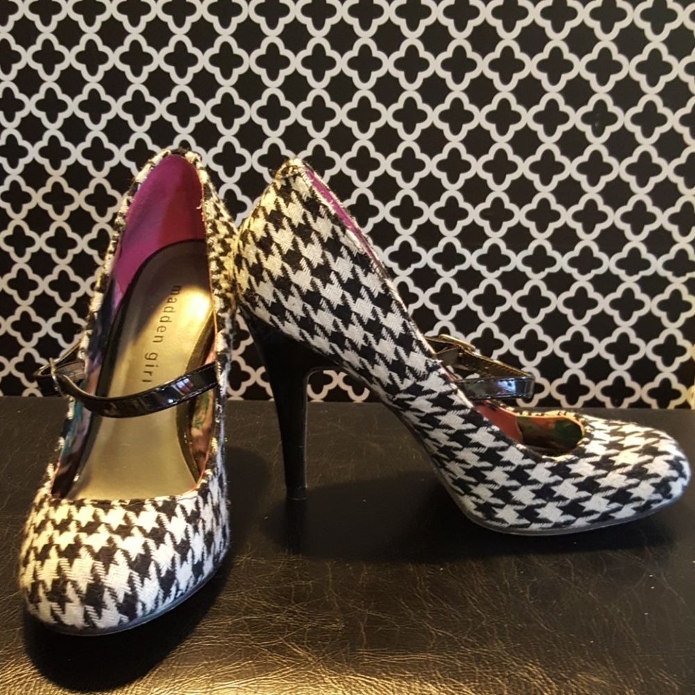 Houndstooth pinup pumps!💋💋EUC